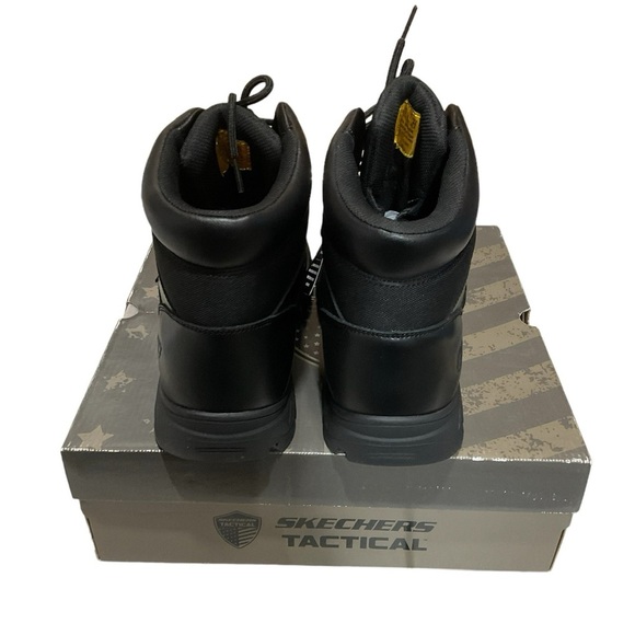 Skechers Tactical Men’s New Wascana Benin Work Boots, Black, 13 - Picture 5 of 9